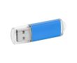 Clé USB en aluminium avec un capuchon couleur bleu
