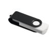 Clé USB pivotante 3.0 avec le corps blanc couleur noir