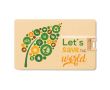 Carte USB écologique et personnalisable couleur bois clair
