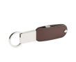 Porte-clé en cuir avec clé USB intégrée couleur marron