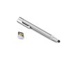 Stylo personnalisé USB avec pointeur tactile couleur argenté