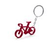 Porte-clés publicitaire en forme de vélo couleur rouge