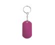 Porte-clés en forme de plaque militaire couleur fuchsia