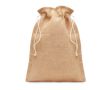 Sac en jute de taille moyenne pour goodies couleur beige