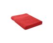Grande serviette personnalisable en coton couleur rouge