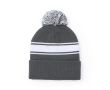 Bonnet publicitaire avec pompon couleur gris