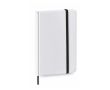 Carnet avec couverture élégante blanche couleur noir