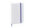 Carnet avec couverture élégante blanche couleur bleu