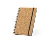 Carnet en liège avec élastique de fermeture couleur marron