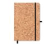 Carnet A5 personnalisable en liège couleur noir
