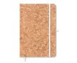 Carnet A5 personnalisable en liège couleur blanc