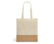 Sacs en coton personnalisés avec jute couleur ivoire