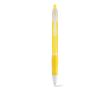 Stylo publicitaire pas cher en plastique couleur jaune