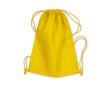 Sac cordon en tissu \"non tissé\" couleur jaune
