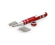 Set de mini outils en métal couleur rouge
