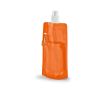 Gourde plastique personnalisable pliable couleur orange