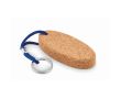 Porte-clés flottant publicitaire en liège couleur bleu roi