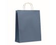 Grand sac papier cadeau coloré couleur bleu