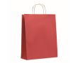 Grand sac papier cadeau coloré couleur rouge