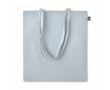 Sac écologique en coton organique  couleur bleu ciel