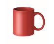 Tasse classique en céramique couleur rouge