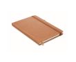 Carnet écologique en plastique recyclé couleur marron