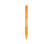 Stylo personnalisable en bambou couleur orange
