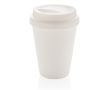 Mug avec couvercle personnalisable couleur blanc