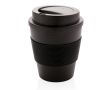 Mug à emporter avec couvercle vissé couleur noir