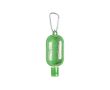 Gel hydroalcoolique avec mousqueton couleur vert