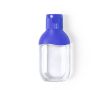 Flacon de gel hydroalcoolique coloré couleur bleu