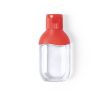 Flacon de gel hydroalcoolique coloré couleur rouge