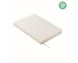 Carnet à couverture rigide antibactérien couleur blanc