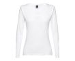 T- shift pour femme avec manches longues couleur blanc