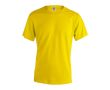 Tee-shirt personnalisé blanc coton 130 g/m2 couleur jaune