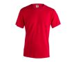 Tee-shirt personnalisé blanc coton 130 g/m2 couleur rouge
