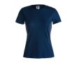 T-shirt blanc en coton épais 180 g/m2 couleur bleu marine