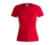 T-shirt blanc en coton épais 180 g/m2 couleur rouge