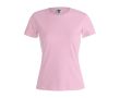 T-shirt blanc en coton épais 180 g/m2 couleur rose