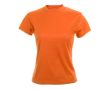 T-shirt technique imprimé avec le logo couleur orange