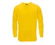 T-shirt unisexe à manches longues 135 g/m2 couleur jaune