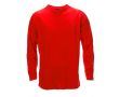 T-shirt unisexe à manches longues 135 g/m2 couleur rouge