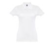 Polo avec logo entreprise femme 195 g/m2 couleur blanc