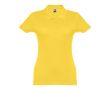 Polo avec logo entreprise femme 195 g/m2 couleur jaune