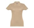 Polo avec logo entreprise femme 195 g/m2 couleur marron clair