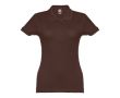 Polo avec logo entreprise femme 195 g/m2 couleur marron