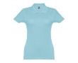 Polo avec logo entreprise femme 195 g/m2 couleur bleu pastel
