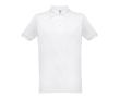 Polo logoté pour entreprise 200 g/m2 couleur blanc
