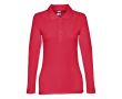 Polo imprimé avec manches longues 210 g/m2 couleur rouge