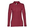 Polo imprimé avec manches longues 210 g/m2 couleur bordeaux